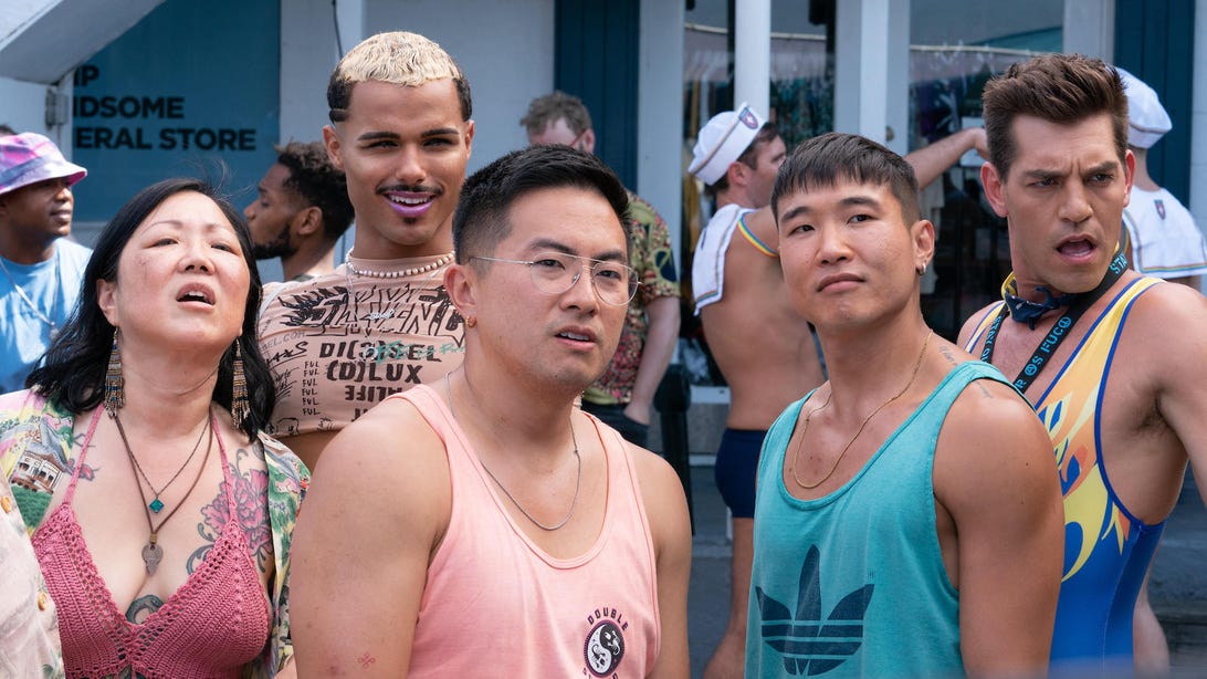 Margaret Cho, Tomás Matos, Bowen Yang, Joel Kim Booster, and Matt Rogers, Fire Island