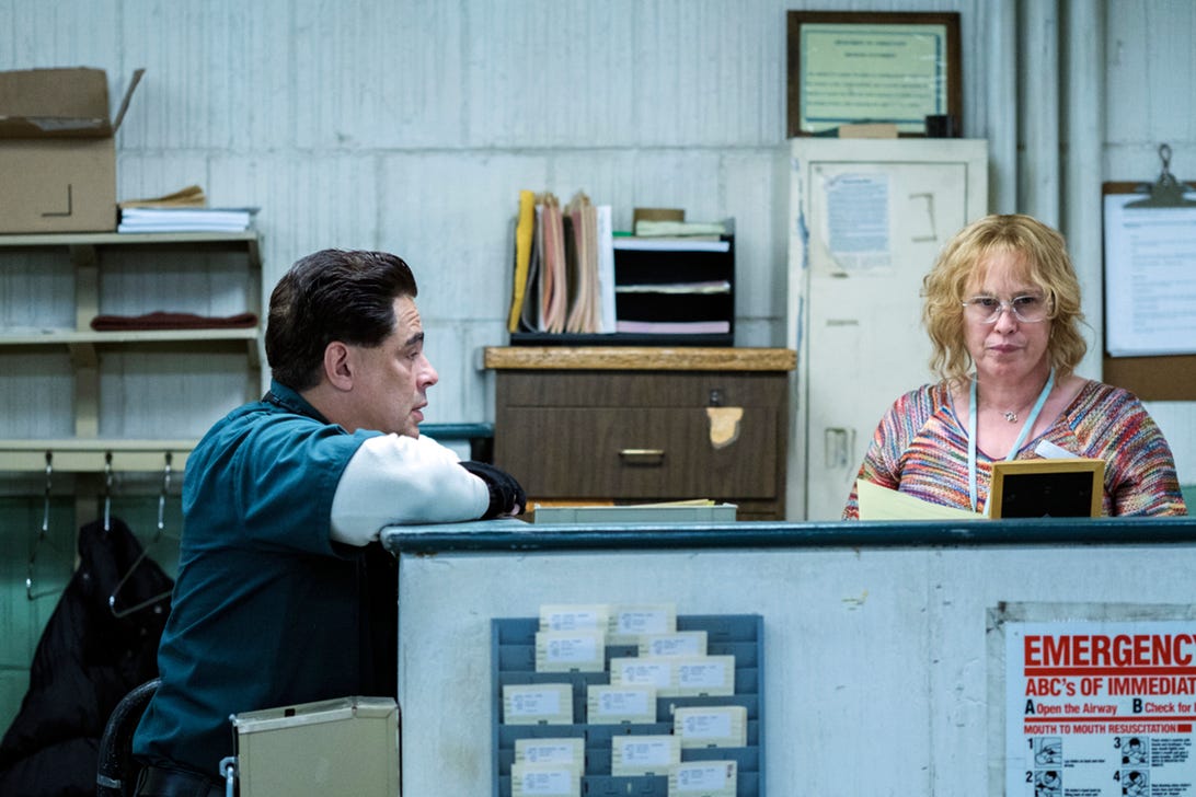 Benicio Del Toro and Patricia Arquette, Escape at Dannemora