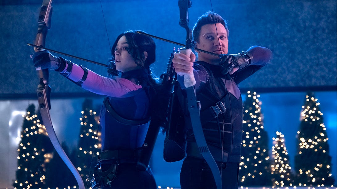 Hailee Steinfeld and Jeremy Renner, Hawkeye