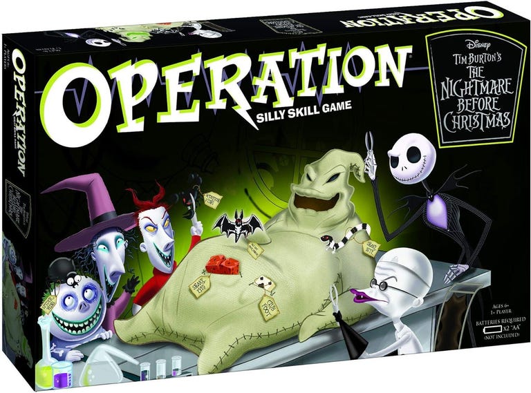 Operation: Disney The Nightmare Before Christmas Board Game