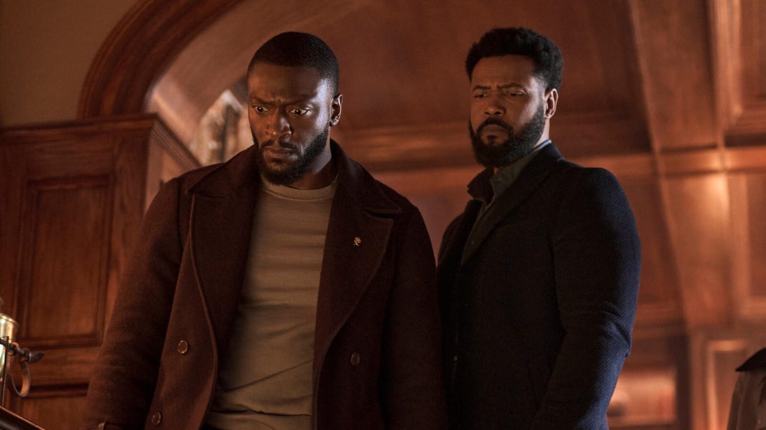 Aldis Hodge, Isaiah Mustafa, and Alona Tal, Cross